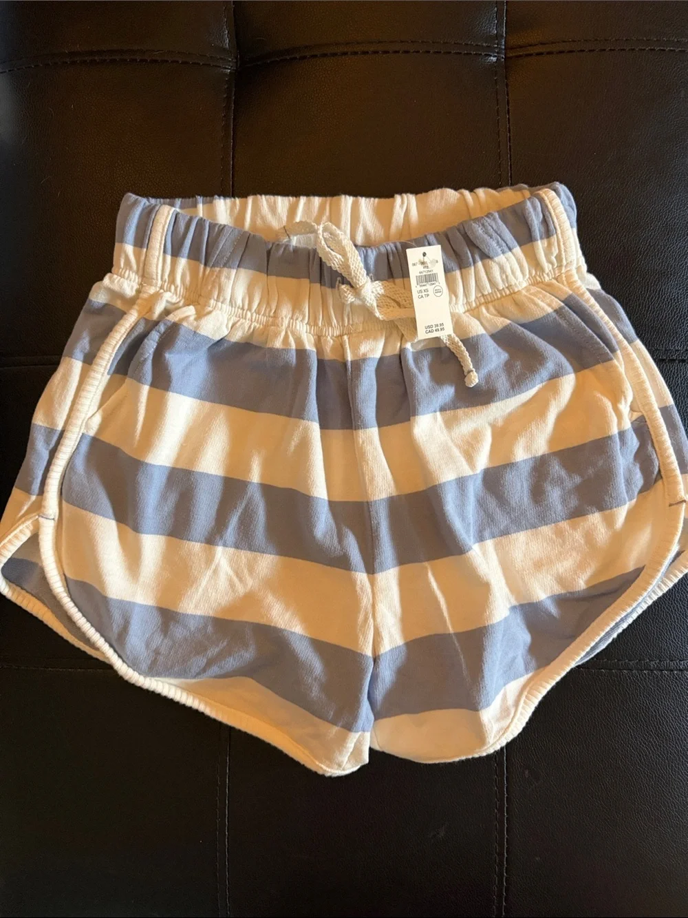 NWT Aerie Striped Poolside Terry Henley Sweatshirt & Shorts Lounge Set - Picture 5 of 9